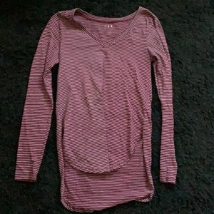 Striped long sleeve.